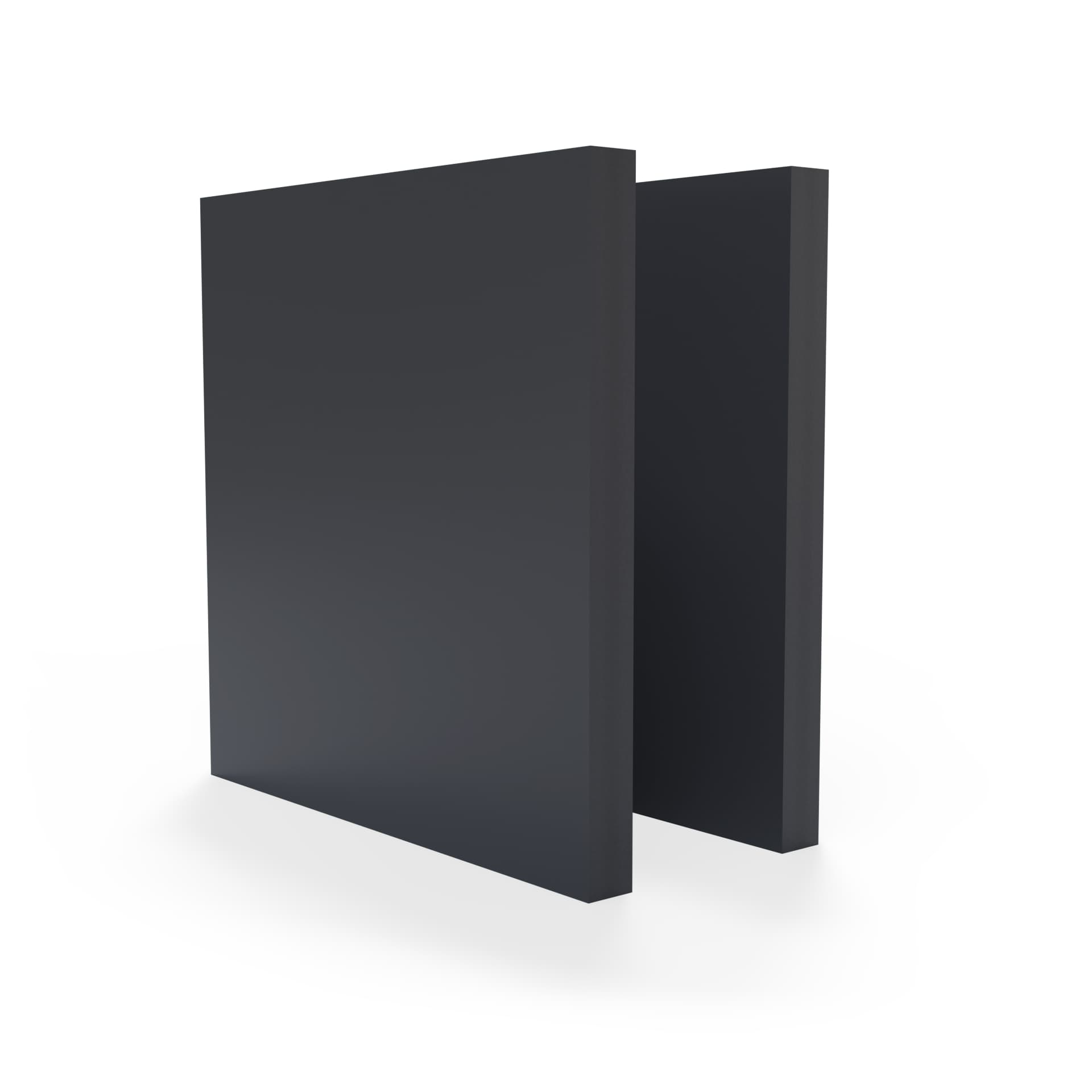 Gewaad Laag overdrijven PVC Schuim zwart RAL 9004 3mm - Plexideal